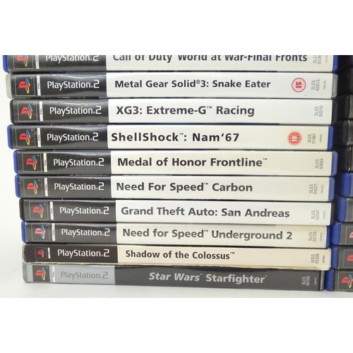 870 - Toys: A quantity of assorted PlayStation 2 (PS2) games to include Call of Duty, Stealth Force The Wa... 