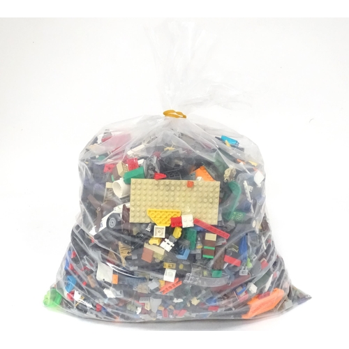 629 - A quantity of Lego to include bricks, wheels and figures etc.