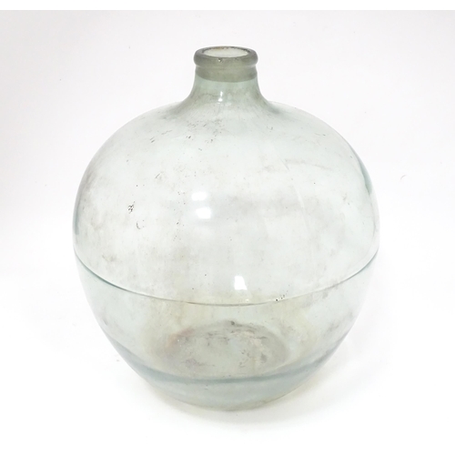 80 - A large glass carboy / demijohn bottle, approx 20