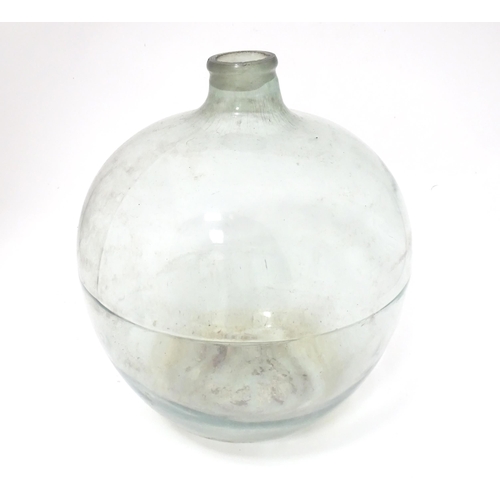 80 - A large glass carboy / demijohn bottle, approx 20