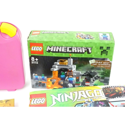 889 - Toys : a quantity of assorted Lego , boxed examples to include Minecraft, The Big Bang Threory, City... 