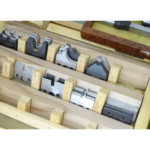 831 - A large quantity of carpentry / woodworking drill bits , coping saw blades , tools etc to include bo... 