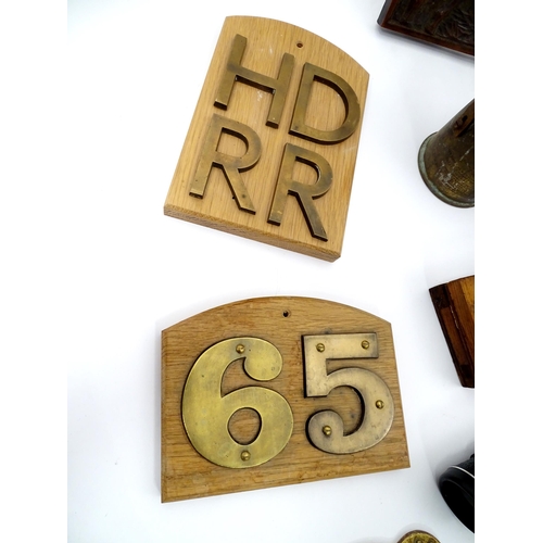 325 - A quantity of assorted items to include a carved wooden plaque depicting charging Cossacks / mounted... 