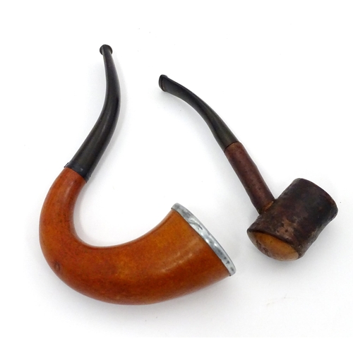 89 - A quantity of mid 20thC smoking pipes / estate pipes , comprising an author marked 'Wessex - hand ma... 