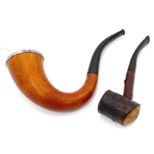 89 - A quantity of mid 20thC smoking pipes / estate pipes , comprising an author marked 'Wessex - hand ma... 