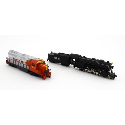 854 - Toys - Model Train / Railway Interest : Bachmann HO scale model electric train / locomotive no. 651 ... 