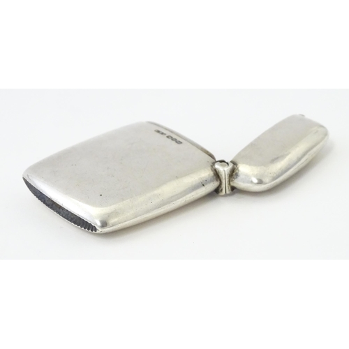 342 - A Victorian silver vesta case hallmarked Birmingham 1894, maker John Millward Banks . Approx. 2 1/4