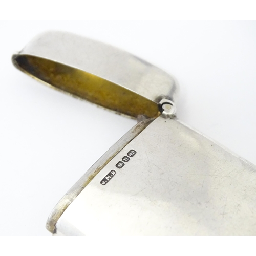 342 - A Victorian silver vesta case hallmarked Birmingham 1894, maker John Millward Banks . Approx. 2 1/4