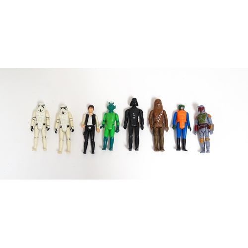 866 - Collector's Toys : A quantity of Star Wars GMFGI action figures comprising Chewbacca 1977 Hong Kong,... 