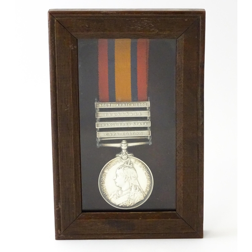 837 - Militaria , Boer War : a Queen's South Africa medal awarded to 6367 Pte H. Webb, Yorkshire Regiment,... 