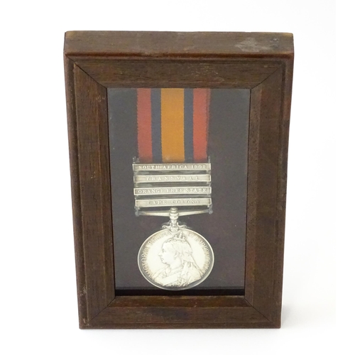 837 - Militaria , Boer War : a Queen's South Africa medal awarded to 6367 Pte H. Webb, Yorkshire Regiment,... 