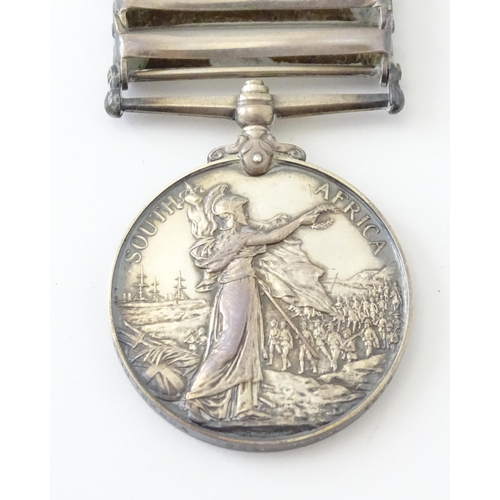 837 - Militaria , Boer War : a Queen's South Africa medal awarded to 6367 Pte H. Webb, Yorkshire Regiment,... 