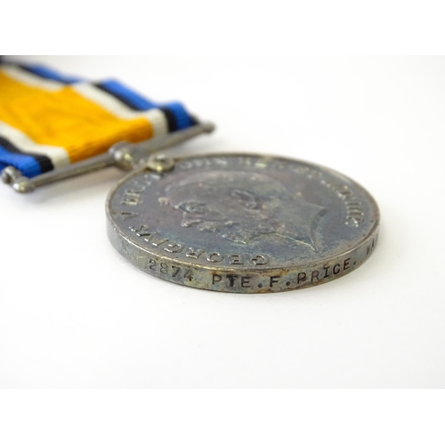 843 - Militaria , First World War / World War One / WWI / WW1 : a British War Medal awarded to 249948 Air ... 