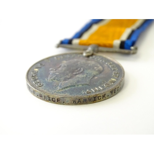 843 - Militaria , First World War / World War One / WWI / WW1 : a British War Medal awarded to 249948 Air ... 