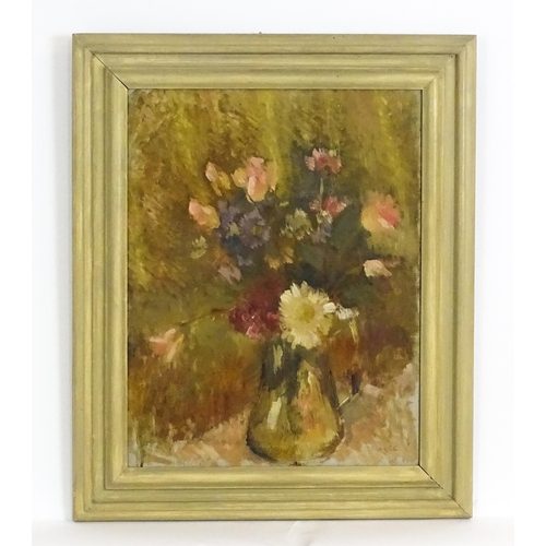 1683 - Mary Sarah Cohen, (1910-1991), Oil on canvas, A still life study depicting flowers in a vase. Signed... 