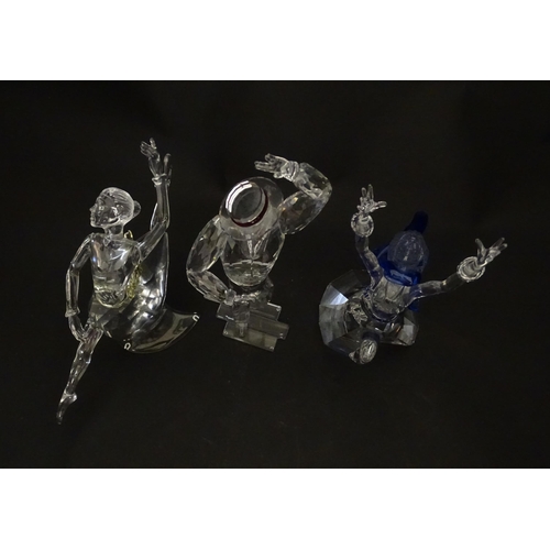 307 - Three Swarovski crystal figures from the Magic of the Dance trilogy comprising Anna, Antonio and Isa... 