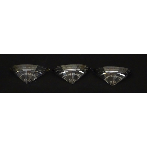 307 - Three Swarovski crystal figures from the Magic of the Dance trilogy comprising Anna, Antonio and Isa... 