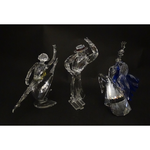 307 - Three Swarovski crystal figures from the Magic of the Dance trilogy comprising Anna, Antonio and Isa... 
