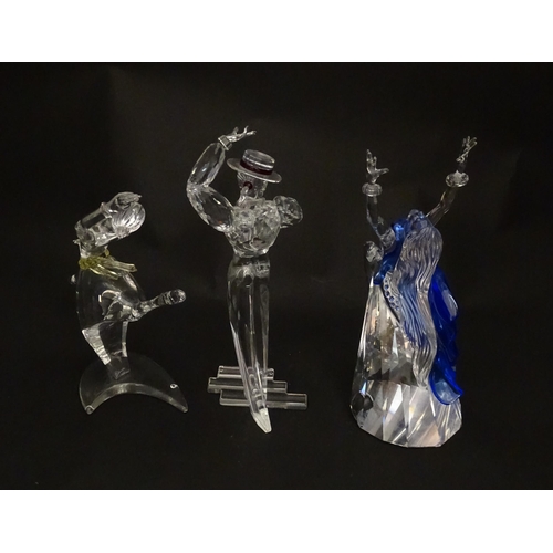 307 - Three Swarovski crystal figures from the Magic of the Dance trilogy comprising Anna, Antonio and Isa... 