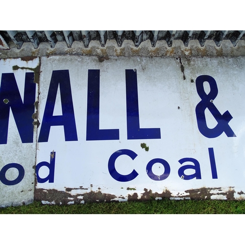 818 - Brentnall & Cleland Coal Merchants : A large advertising enamel sign for Brentnall & Cleland Coal Or... 