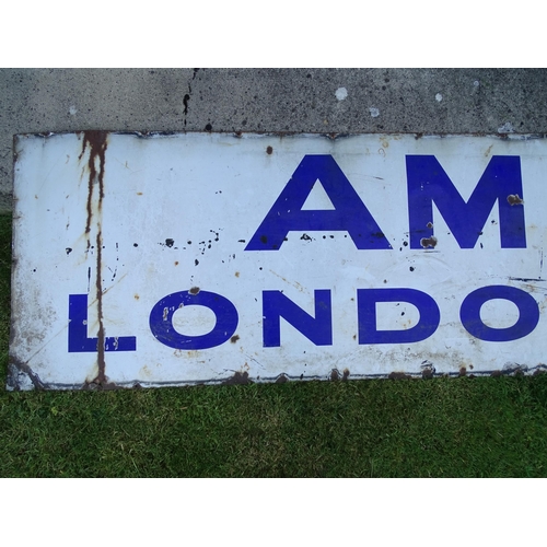 818 - Brentnall & Cleland Coal Merchants : A large advertising enamel sign for Brentnall & Cleland Coal Or... 