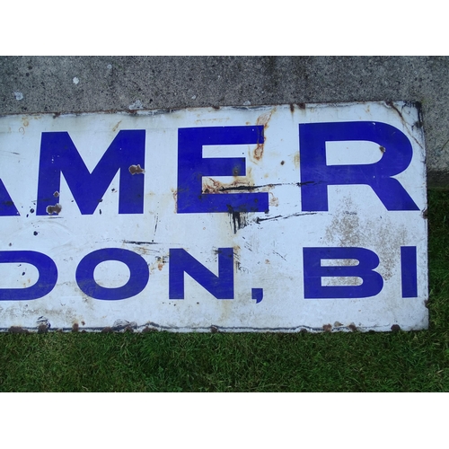 818 - Brentnall & Cleland Coal Merchants : A large advertising enamel sign for Brentnall & Cleland Coal Or... 