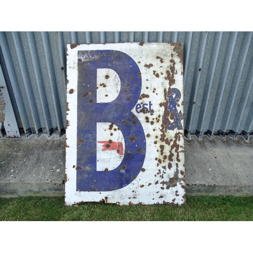 818 - Brentnall & Cleland Coal Merchants : A large advertising enamel sign for Brentnall & Cleland Coal Or... 