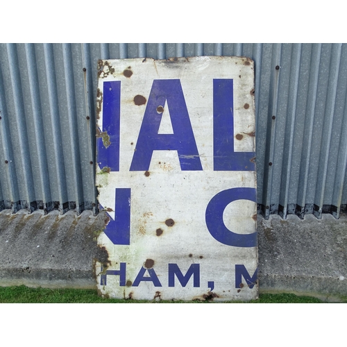 818 - Brentnall & Cleland Coal Merchants : A large advertising enamel sign for Brentnall & Cleland Coal Or... 