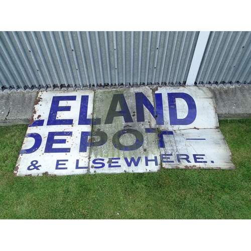 818 - Brentnall & Cleland Coal Merchants : A large advertising enamel sign for Brentnall & Cleland Coal Or... 