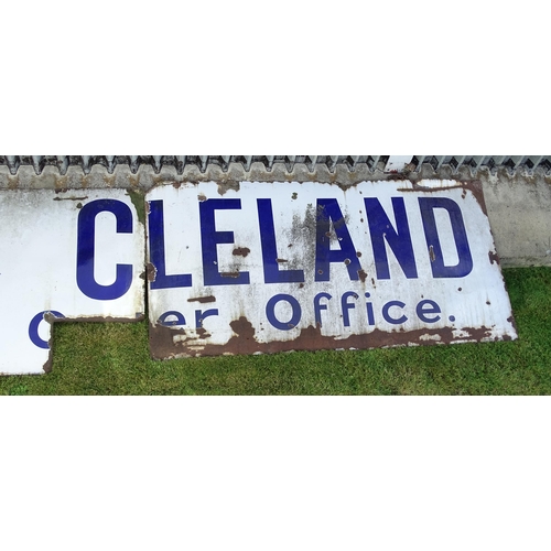 818 - Brentnall & Cleland Coal Merchants : A large advertising enamel sign for Brentnall & Cleland Coal Or... 