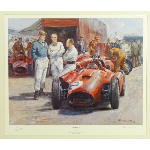 1929 - After Alan Fearnley (b. 1942), Two signed limited edition Grand Prix racing prints, comprising The R... 