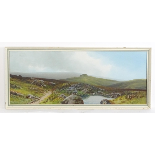 1864 - Reginald Daniel Sherrin (1891-1971), Gouache, A moorland landscape. Signed lower left. Approx. 12