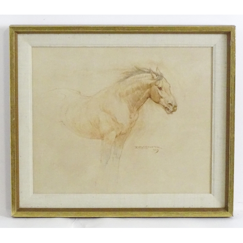 1888 - Barrie Reith Linklater (1931-2017), Watercolour on board, A study of a horse. Signed and dated (19)7... 