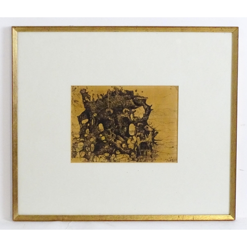 1889 - 20th century, Ink wash, An abstract ink composition. Signed with initials and dated (19)62 lower rig... 