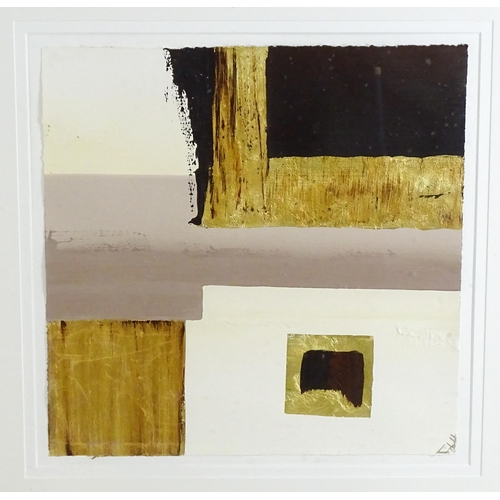 1904 - Linda Charles (b. 1969), Mixed media on paper, Hazel Creams II, An abstract composition. Signed lowe... 