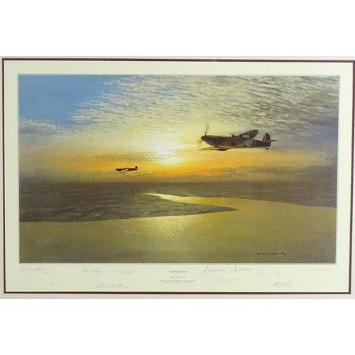 1936 - After Gerald Coulson (1926-2021), Signed limited edition print, Evening Patrol - During the winter o... 