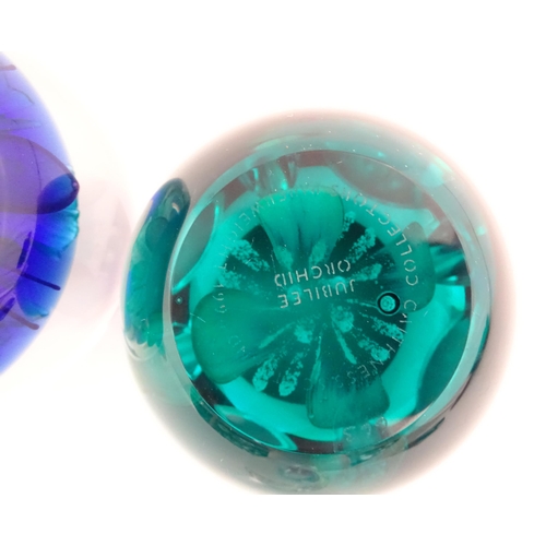 315 - A quantity of Scottish Caithness glass  paperweights to include Jubilee Orchid, Jack in the Box, Flo... 