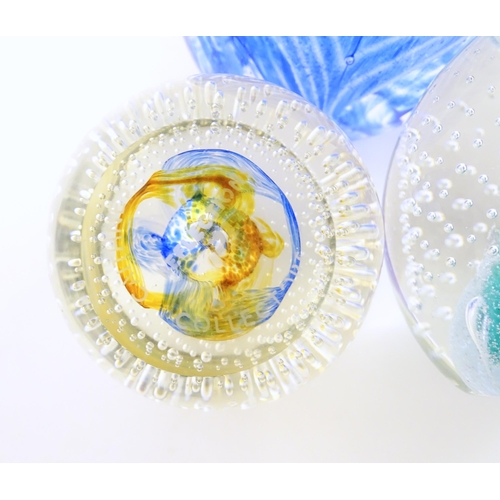 315 - A quantity of Scottish Caithness glass  paperweights to include Jubilee Orchid, Jack in the Box, Flo... 