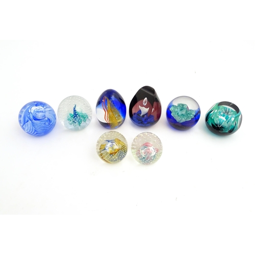 315 - A quantity of Scottish Caithness glass  paperweights to include Jubilee Orchid, Jack in the Box, Flo... 