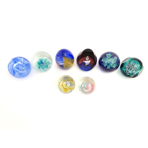 315 - A quantity of Scottish Caithness glass  paperweights to include Jubilee Orchid, Jack in the Box, Flo... 