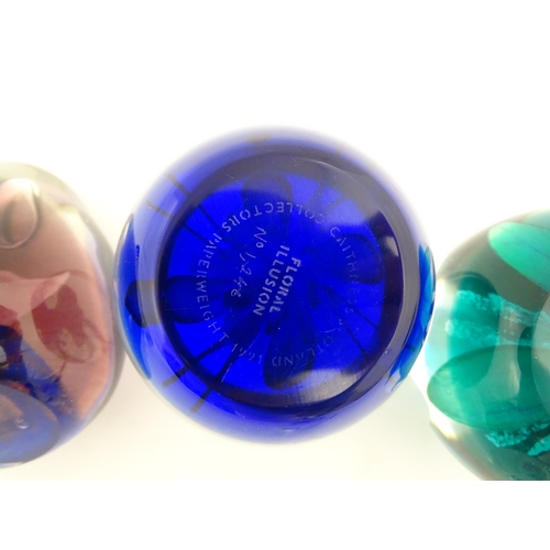 315 - A quantity of Scottish Caithness glass  paperweights to include Jubilee Orchid, Jack in the Box, Flo... 