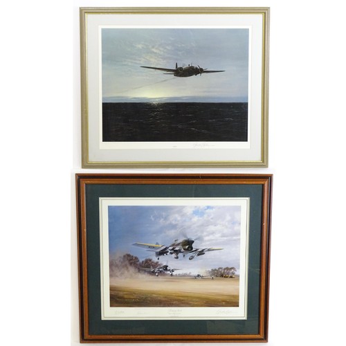 1935 - After Gerald Coulson (b. 1926), Signed limited edition prints, Striking Back Typhoons in Normandy Ju... 