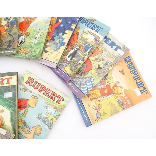 57 - Books: A quantity of Rupert annuals for the years 1958, 1967, 1968, 1969, 1970, 1971, 1972, 1973, 19... 