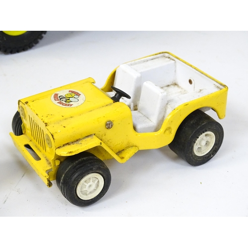 70 - Toys: A quantity of Tonka Toys construction vehicles to include a yellow Car Carrier, Claw Crane, a ... 