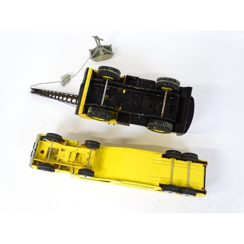 70 - Toys: A quantity of Tonka Toys construction vehicles to include a yellow Car Carrier, Claw Crane, a ... 