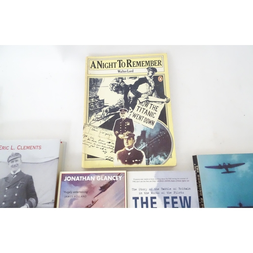 810 - Militaria : a quantity of assorted books on the subject of the RAF / WWII / Battle of Britain , to i... 