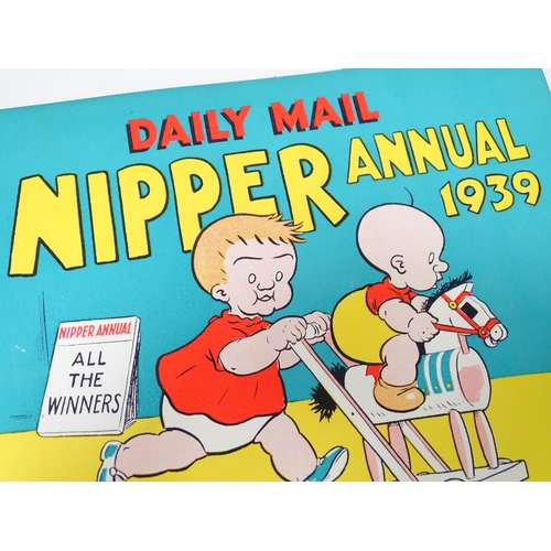 805 - Books: Five Nipper Annuals to include 1937, 1938, 1939, 1940, etc. (5)