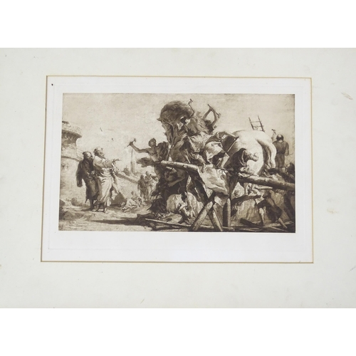 863 - A quantity of assorted prints and engravings to include examples after Sir Joshua Reynolds, Philips ... 