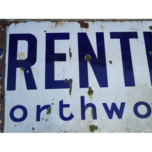 868 - Brentnall & Cleland Coal Merchants : A large advertising enamel sign for Brentnall & Cleland Coal Or... 