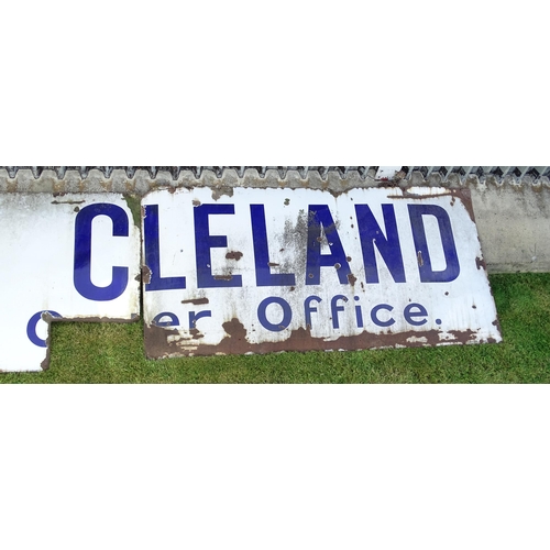 868 - Brentnall & Cleland Coal Merchants : A large advertising enamel sign for Brentnall & Cleland Coal Or... 